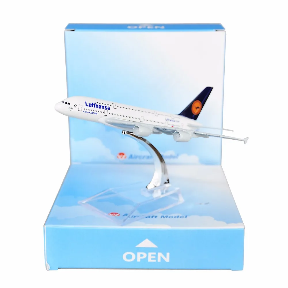 Немецкие модели для полета Lufthansa A380 16 см металлические детей подарок на день