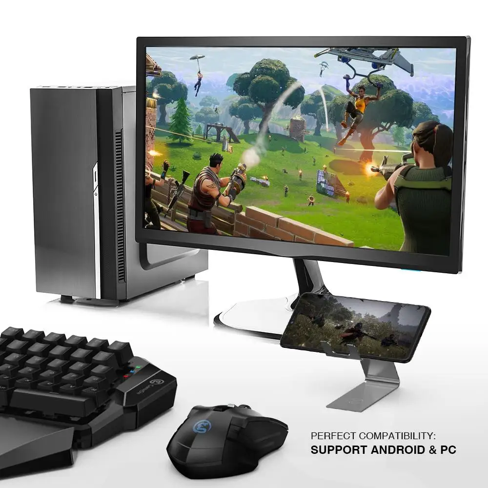 [] GameSir Z2 E-sports игровая беспроводная клавиатура и GM180 мышь комбо 2,4 ГГц Одноручный синий переключатель клавиатура для FPS pubg игры