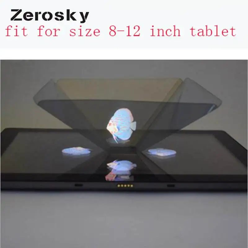 Голограмма Zerosky, реклама, 3D голографическая таблетка, витрина, пирамида, коробка для мобильного телефона, тип дисплея, внутреннее приложение для планшета