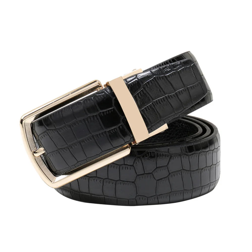 Крокодил Поверхность мужской ремень кожаный Реверсивные ремни для мужские