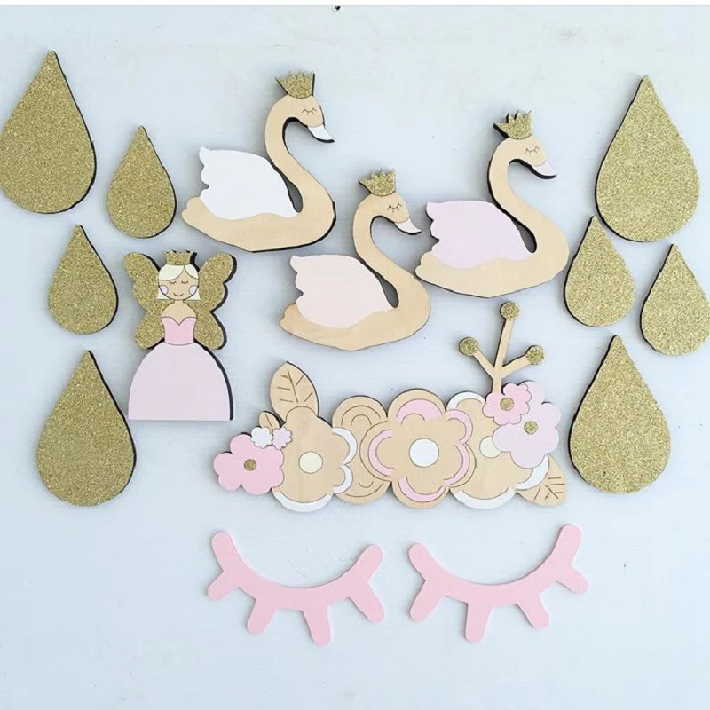 INS украшения для детской комнаты милые деревянные &quotреснички&quot настенные дома