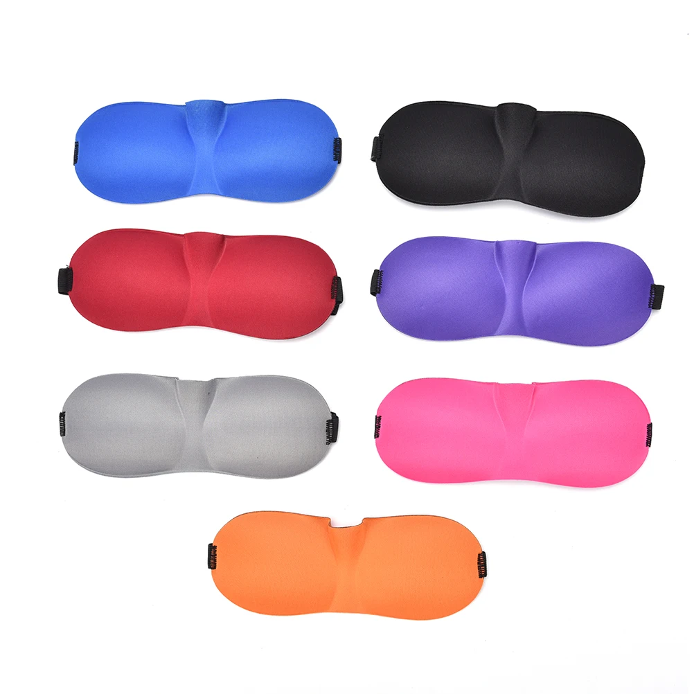 

Soft Padded Shade Cover Sleeping Blindfold 7 Colors 3D Eye Mask Night Relax Sleep