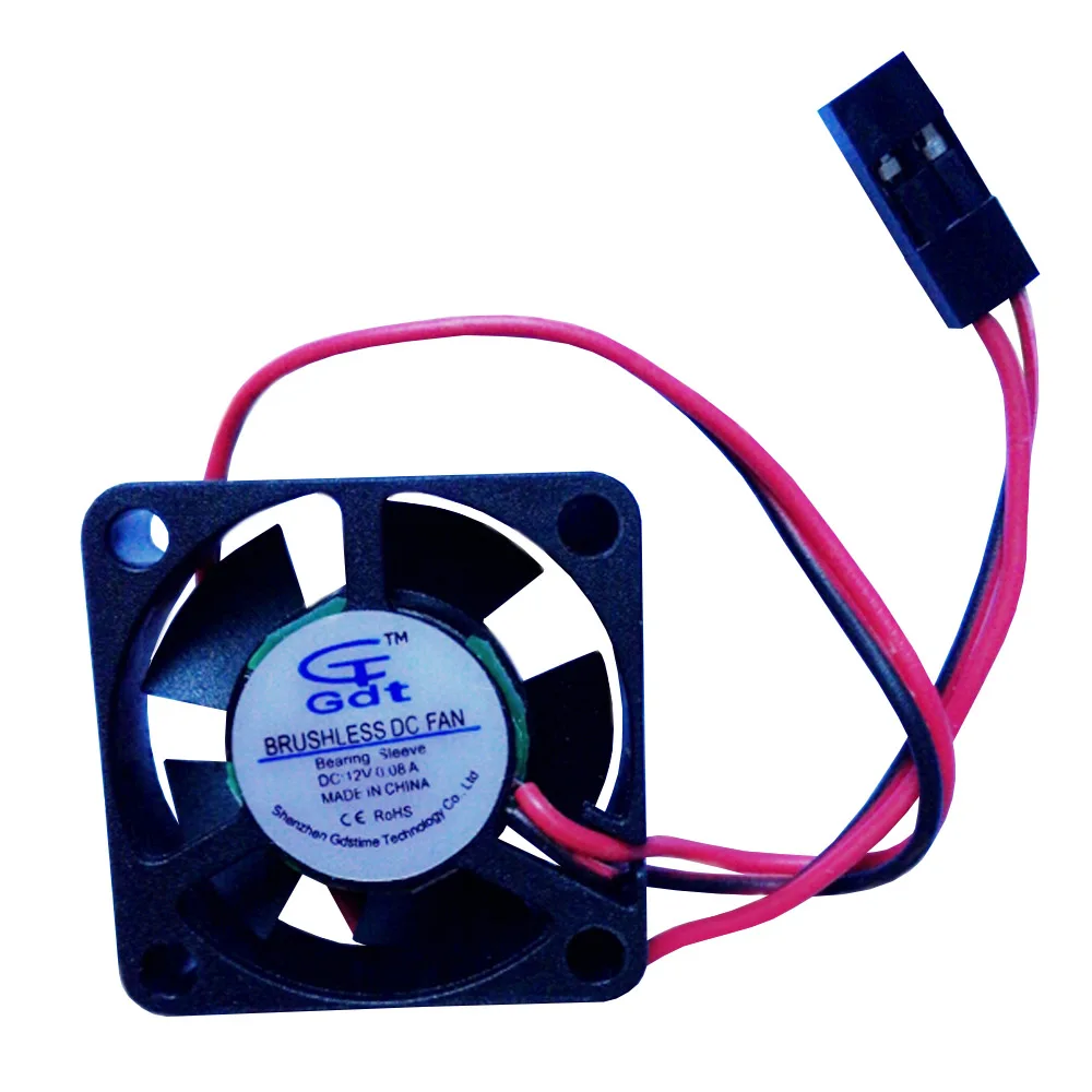 

RC 1:8 1:10 Mini Brushless Dc Fan Cooling DC12V 0.08A JST Connector 30*30mm For HSP