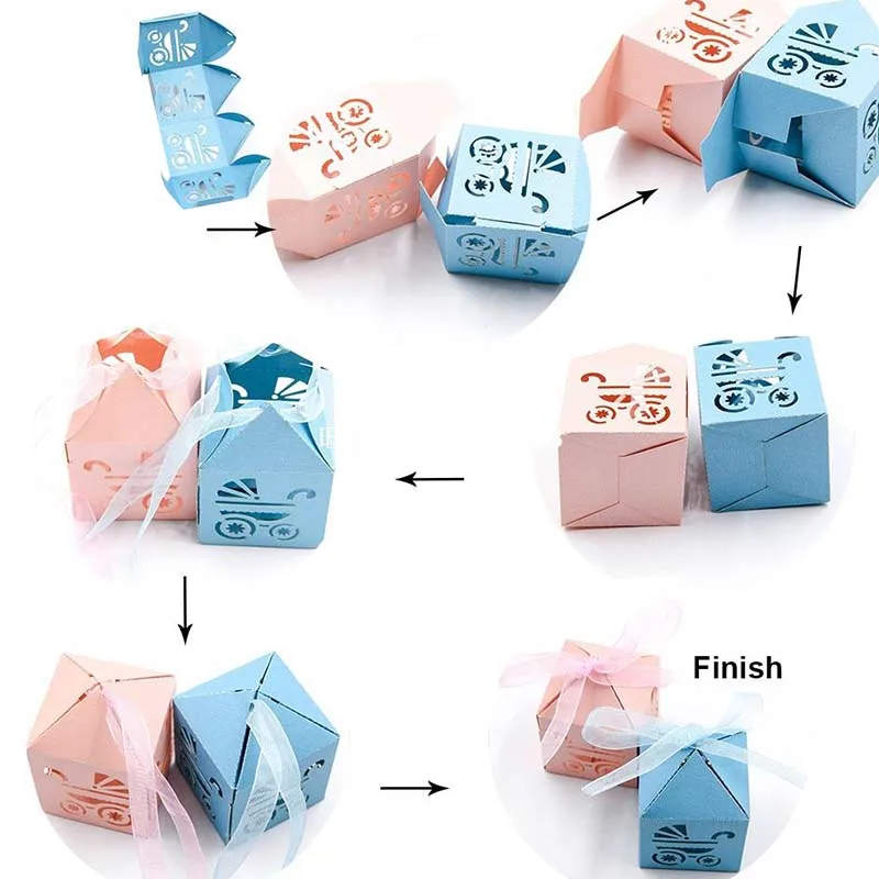 Новинка 10 шт. ленты в комплекте коробка с рисунком автомобиля конфет на свадьбу