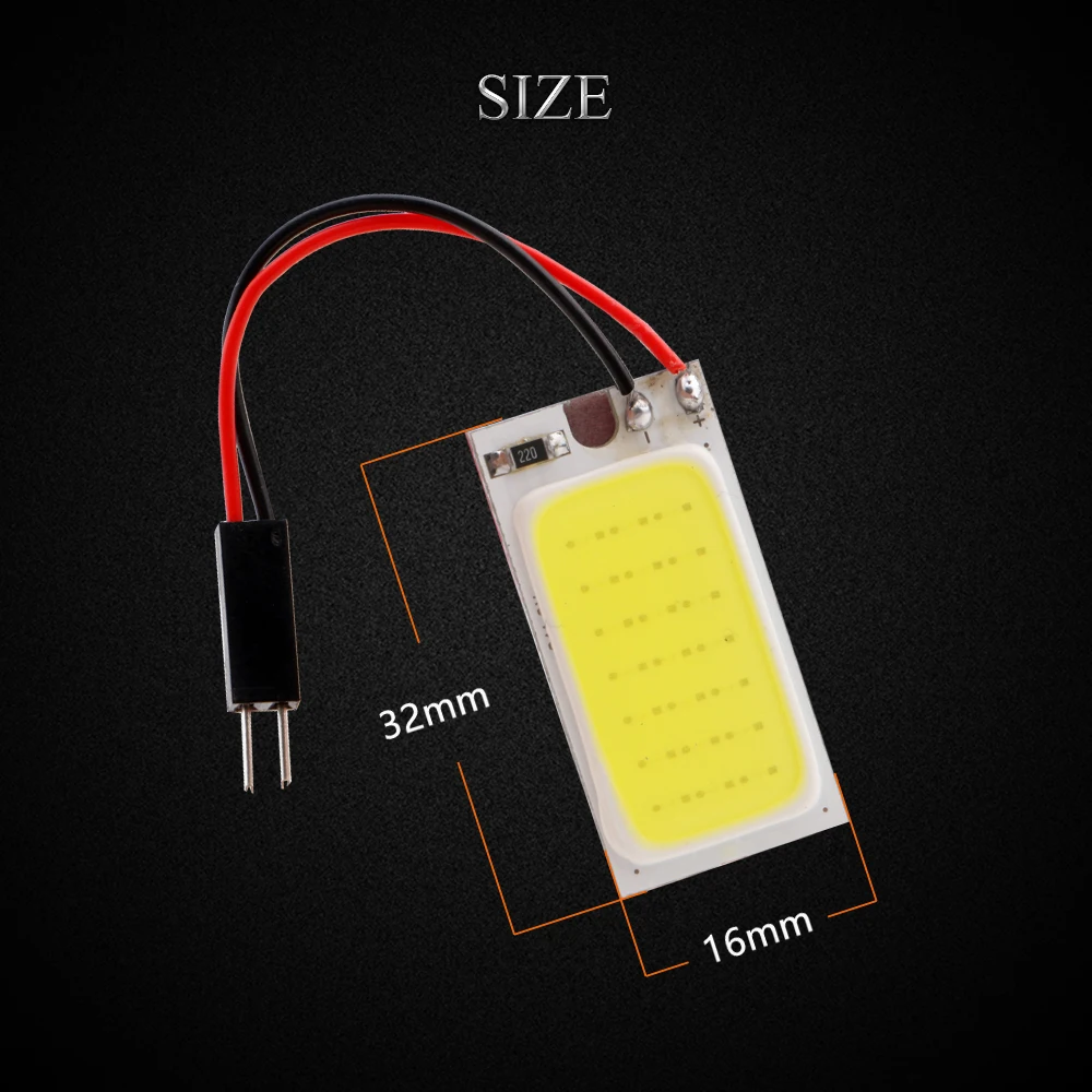 YM E-Bright 300X COB 21 SMD 12 В с адаптерами Festoon T10 холодный/чистый белый свет внутреннее