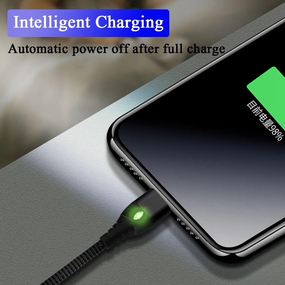 Магнитный Micro USB кабель Rovtop для iPhone Samsung Type-C зарядный магнит зарядное устройство