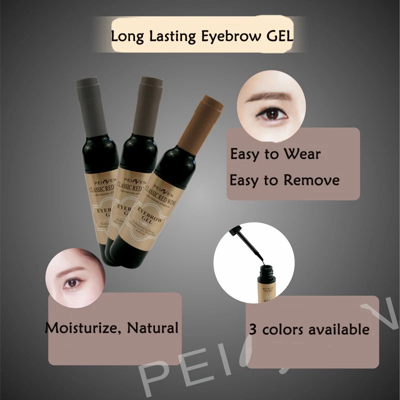 1 шт. гель для бровей татуировки тени черный кофе серый легко формы Макияж косметологи