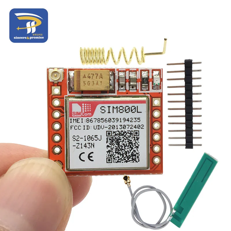 Наименьший SIM800L GPRS GSM модуль Kit карта Micro SIM Core BOard четырехдиапазонный