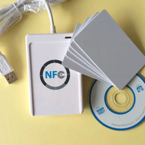 Умный считыватель RFID NFC записывающее устройство + SDK и 5 * MF-карт для MAC Android Linux OS |