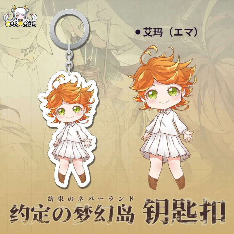 Аниме обещанный Neverland Yakusoku no Норман Эмма Рей Косплей акриловый брелок Подвеска