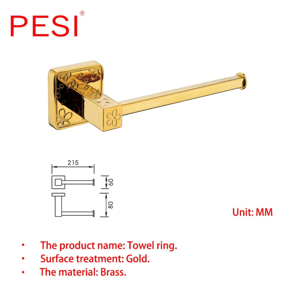 Все латунь Ванная комната оборудование комплект Халат крюк стойки для полотенец
