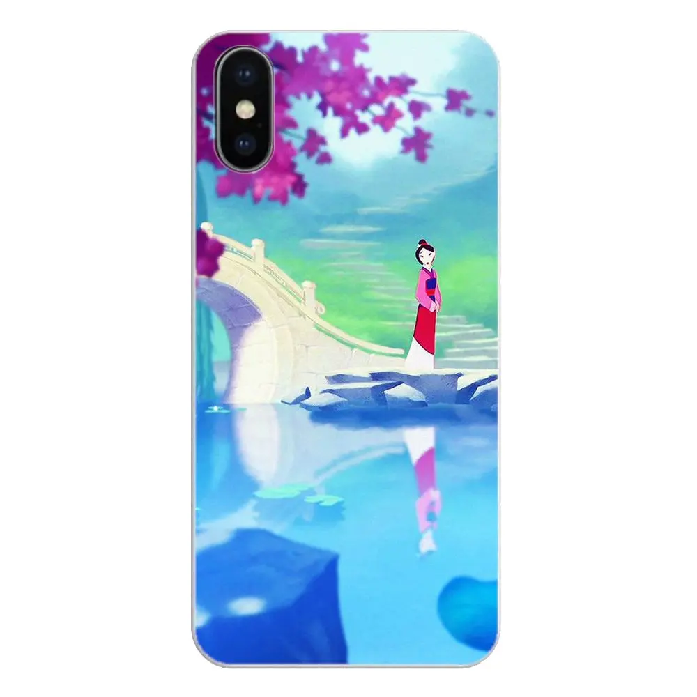 For Apple iPhone 4 4S 5 5S 5C SE 6 6S 7 8 X XR XS Plus MAX Chinese Japan Style Cartoon Anime Mulan Art Silicone Phone Skin Cover |