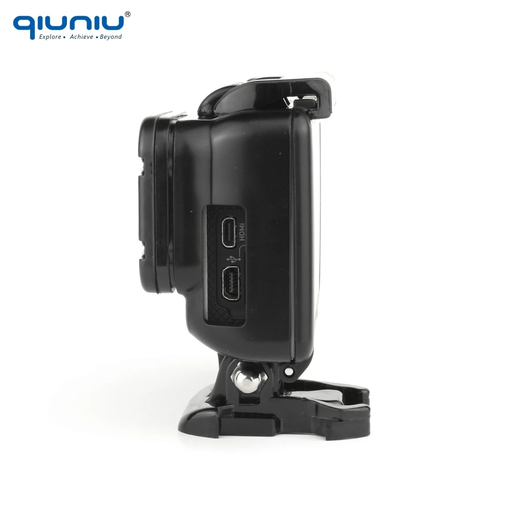 Чехол QIUNIU для GoPro Hero 3 плотный защитный каркас с боковым отверстием и креплением