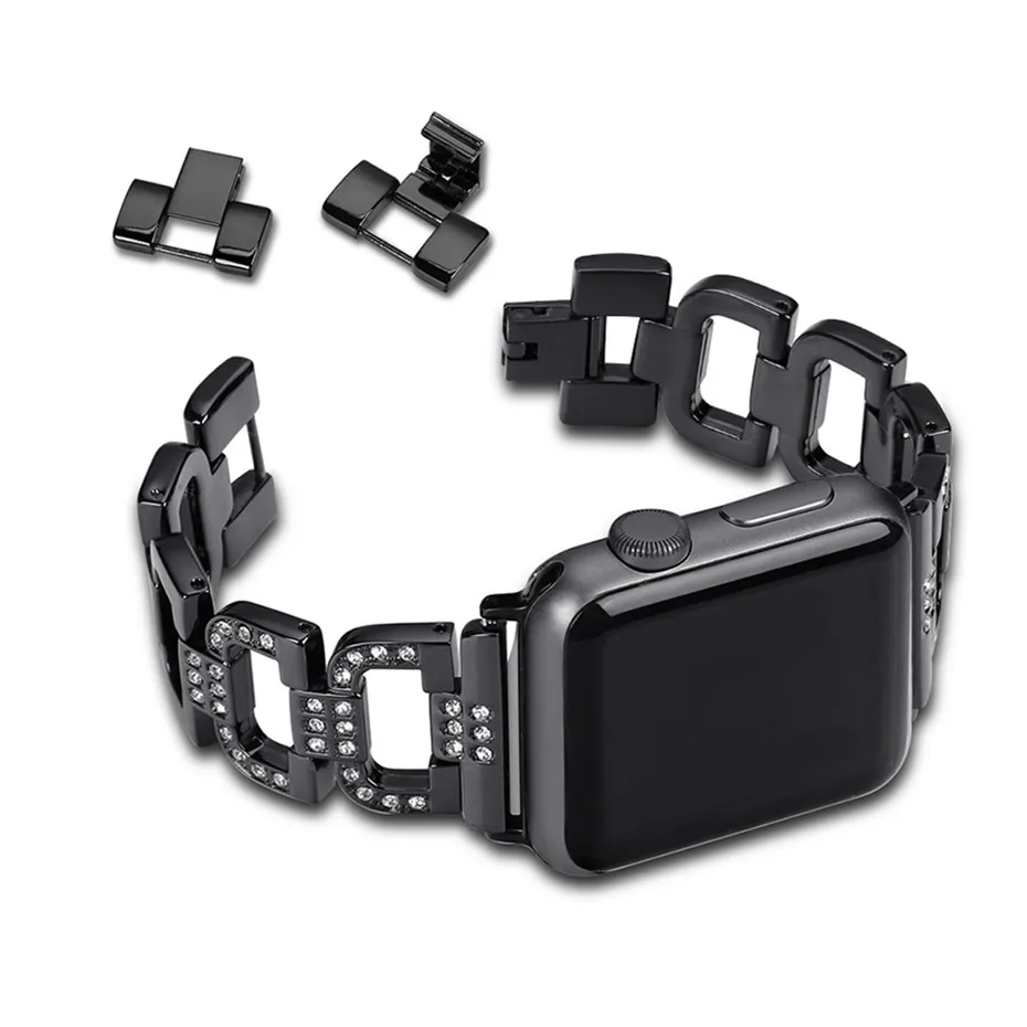 Нержавеющая сталь группа 38/42 мм Apple Watch ремешок Ремешок для час мужские замена на