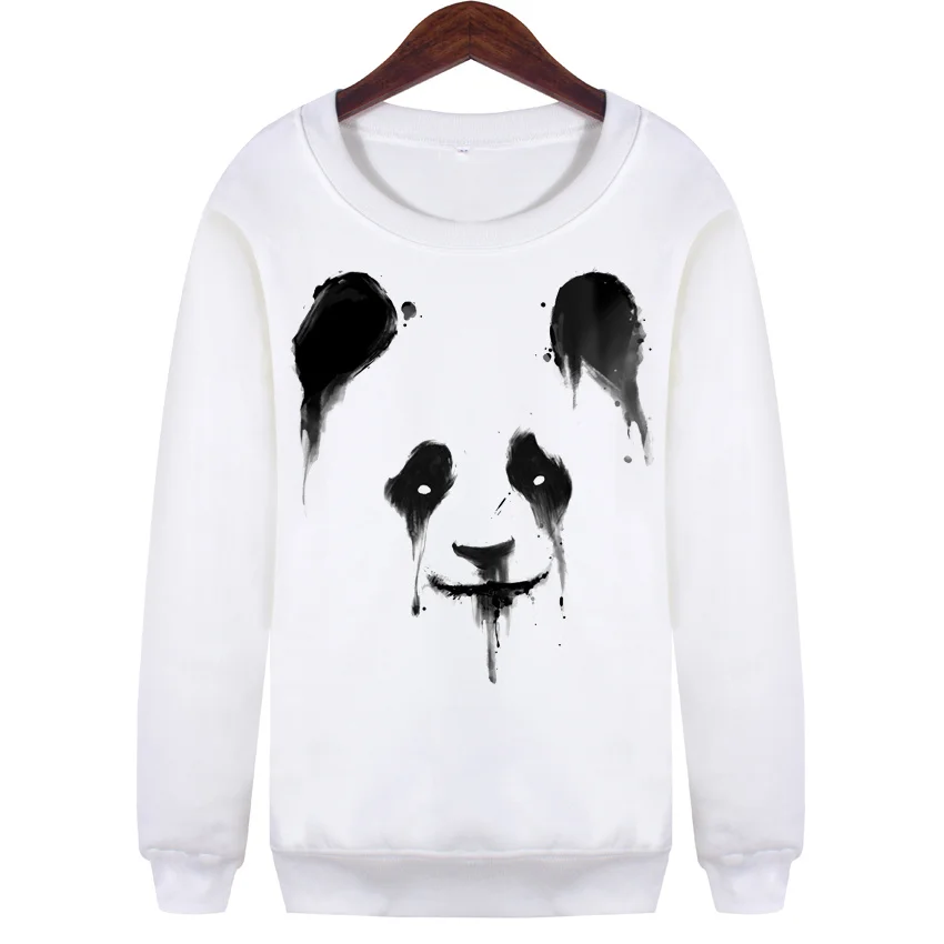 Dingtoll Fashion Multi Wolf Harajuku Printed Sweatshirt Hoodies Women Casual Design Long Sleeve Ladies Pullovers WMH119 | Женская одежда