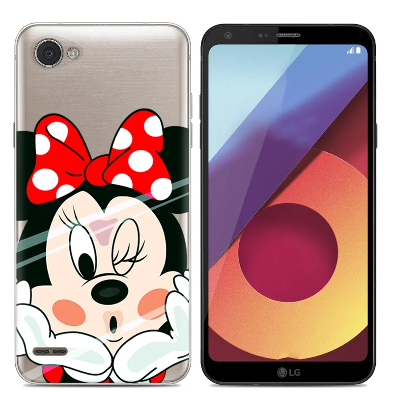 Для LG Q6 силиконовый чехол для Plus телефона ТПУ мультяшный мрамор задняя крышка + Q6a
