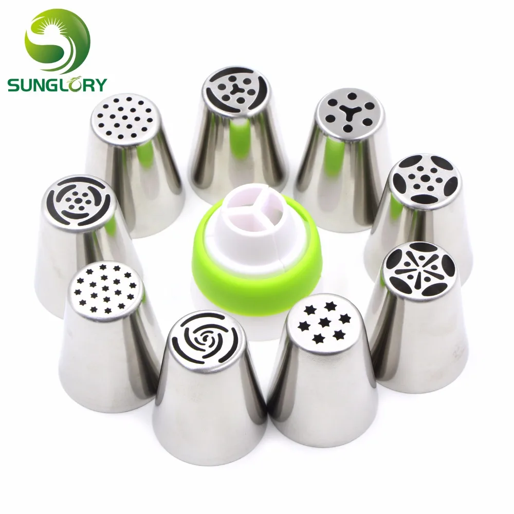 Инструменты для выпечки кексов 9 шт. нержавеющая сталь русская выпечка насадки