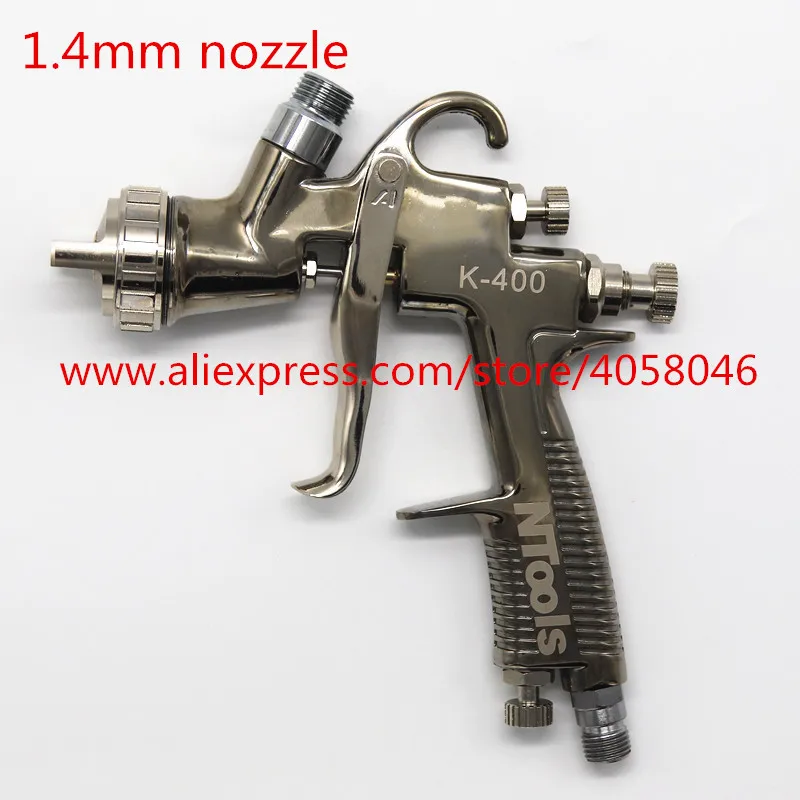 1.4MM NOZZLE Высокое качество LVLP Воздушный пистолет-распылитель K400 Автомобильная отделка краска ing 1,4 мм сопло 600cc чашка Гравитация Автомобильная отделка покрытие Поверхностная краска - Цвет: 1.4MM NOZZLE