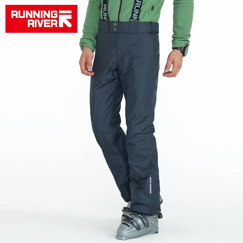 RUNNING RIVER Бренд Мужские Зимние Лыжные Штаны С Погонами 3 цвета 6 Размеров Снег Брюки
