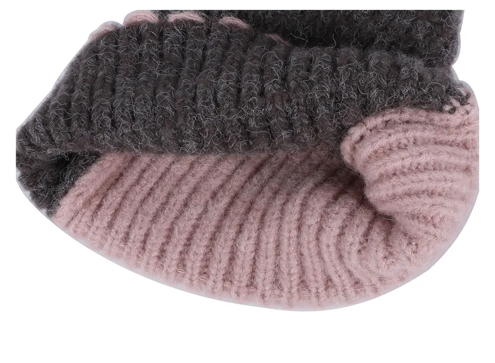 Дизайн, Женская шерстяная зимняя шапка, кашемировые шапочки, skullies gorros, один слой, эластичная, двухцветная, Лоскутная, узор, красота, gorros