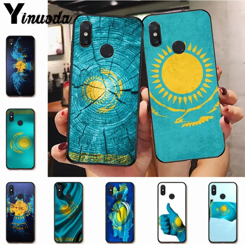 Чехол Yinuoda с казахским флагом для сотового телефона xiaomi redmi 7 5plus 6pro 6a 4x go note5 note7