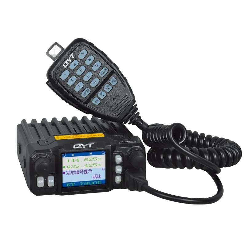DHL Бесплатная доставка + QYT KT 7900D Mini Мобильный радиоприемник четырехдиапазонный Vhf