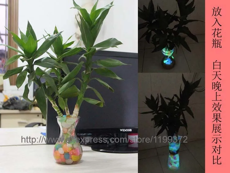 1200 Pieces Glow In The Dark Stones Pebbles Rock for Fish Tank Aquarium Garden Multi Color Fluorescence Luminous Freeship | Дом и сад