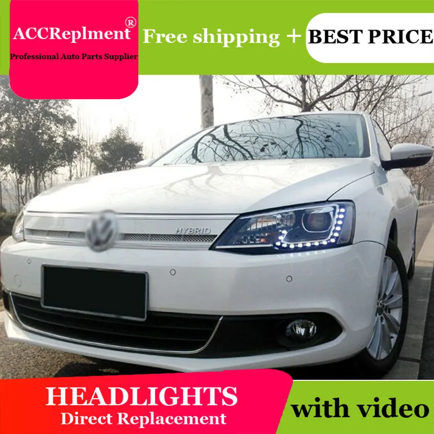 Авто PRO 2011 2014 для vw jetta mk6 фары автомобильные аксессуары голову лампы Парковка