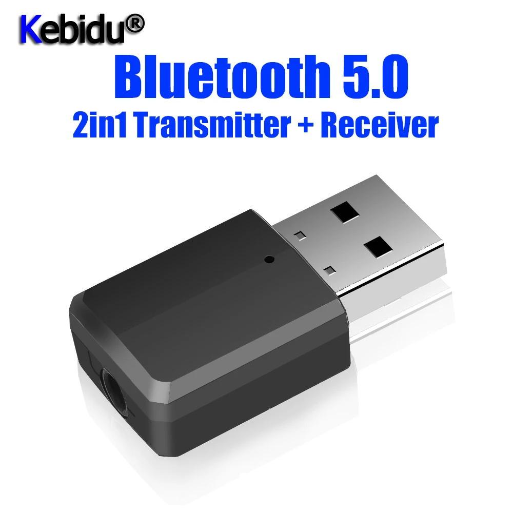 Беспроводной адаптер Kebidu 2in1 Bluetooth 5 0 аудио приемник Мини 3 мм AUX стерео передатчик