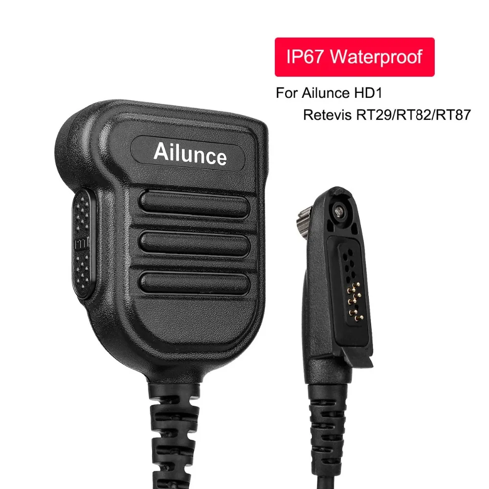 Новый IP67 водонепроницаемый динамик микрофон боковой PTT для Ailunce HD1/Retevis RT29/RT87/RT82 Ham