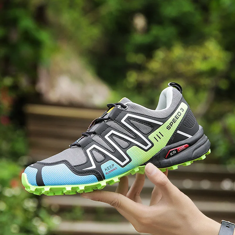 Large Size Hiking Shoes for Men Outdoor Sneakers Climbing Mountains Accessory Non-slip Breathable Sport Spring Autumn | Спорт и