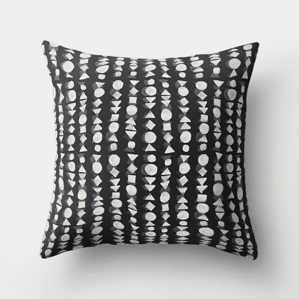 Pillow Cover Квадратная 18 ''23'' Геометрическая Подушка с тропическими мотивами Подушка бирюзовые подушки декоративная Бирюзовая Подушка под заказ Прямая поставка - Цвет: Pillow Cover