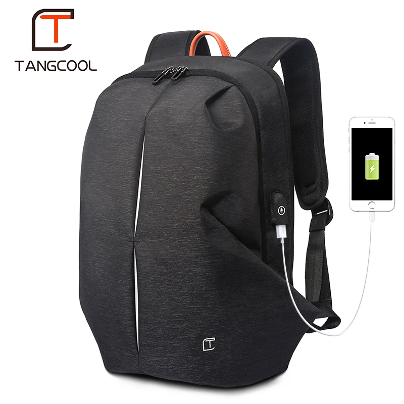 Tangcool модный мужской рюкзак USB зарядка сумка Водонепроницаемый