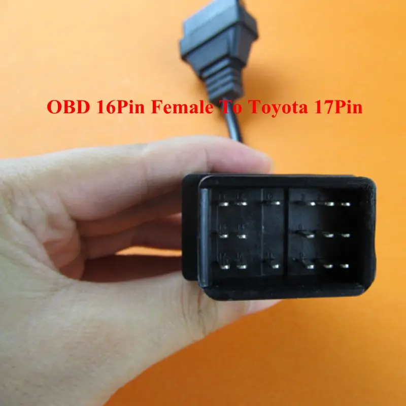 Диагностический адаптер с 17 на 16 контактов гнездо OBD2 для Toyota|diagnostic adapter|obd2