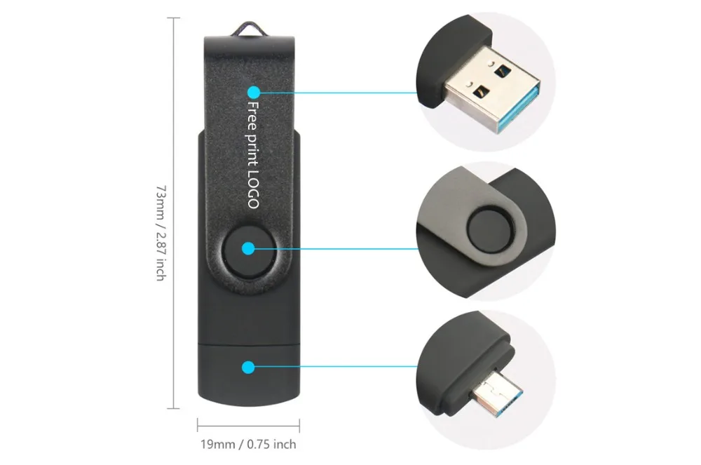 JASTER(более 5 шт. бесплатный логотип) USB 3,0 OTG Usb флеш-накопитель 4 ГБ 8 ГБ 16 ГБ 32 ГБ 64 ГБ флеш-накопитель для Android Mobile Micro