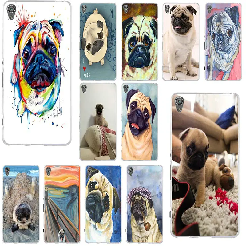 Дружба Оригинальный чехол pug Life тонкий мягкий силиконовый для телефона sony Xperia Z