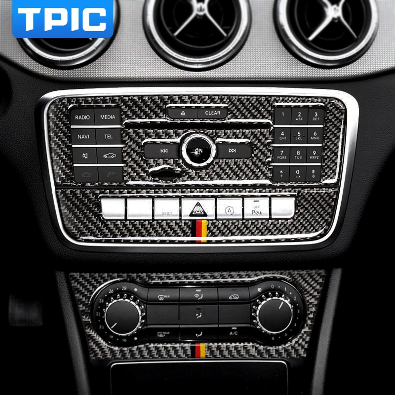 Автомобильные наклейки TPIC из углеродного волокна для Mercedes W169 W245 W117 W156 A класс B CLA