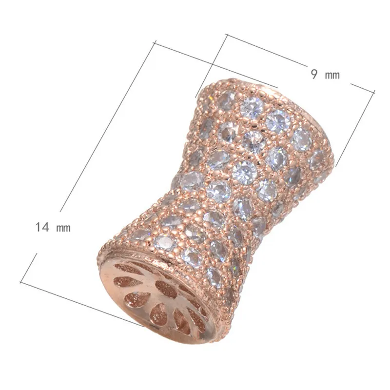 Микро проложить прозрачный Циркон барабан с поясным ремнем Шарм бусины подходят