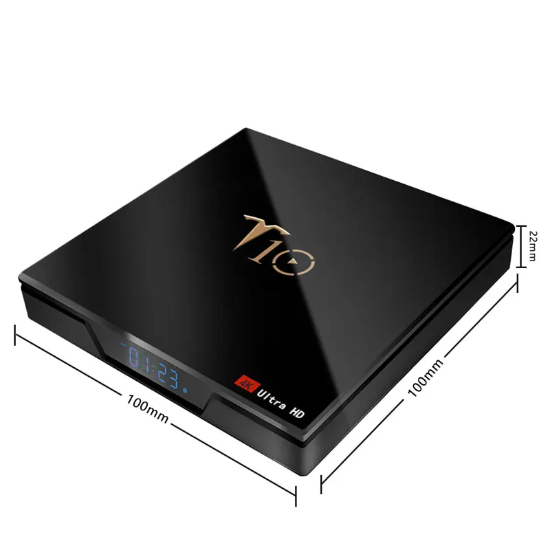 T10 Smart Android tv Box 8 1 2 Гб 16 Amlogic quad core S905w 4K 4 ГГц wifi медиаплеер телеприставка с панелью