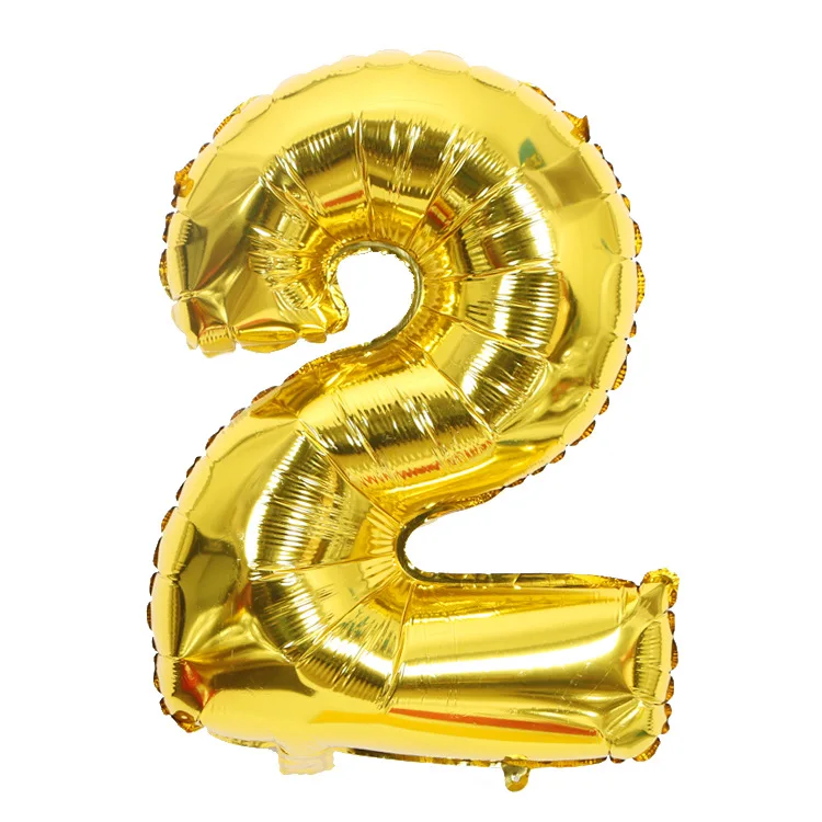 gold see chart 40 Inch Number Balloons Birthday Party Decorations Kids Big Aluminium Film Balloons Birthday Party Decorations Adult - Цвет: gold see chart