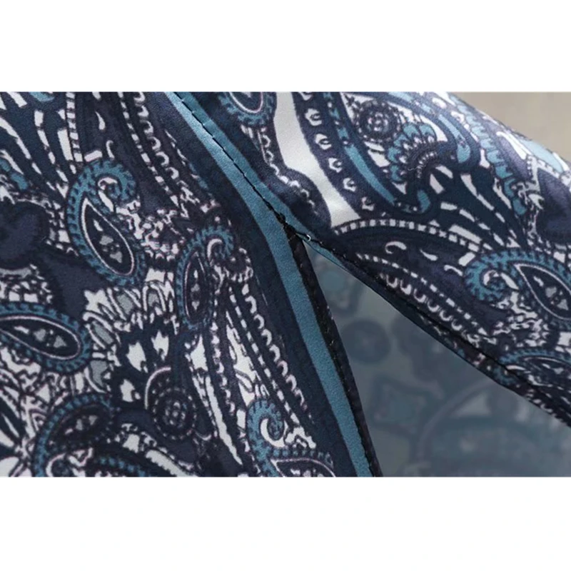 Женская блузка с винтажным принтом на весну и лето женская Свободная рубашка