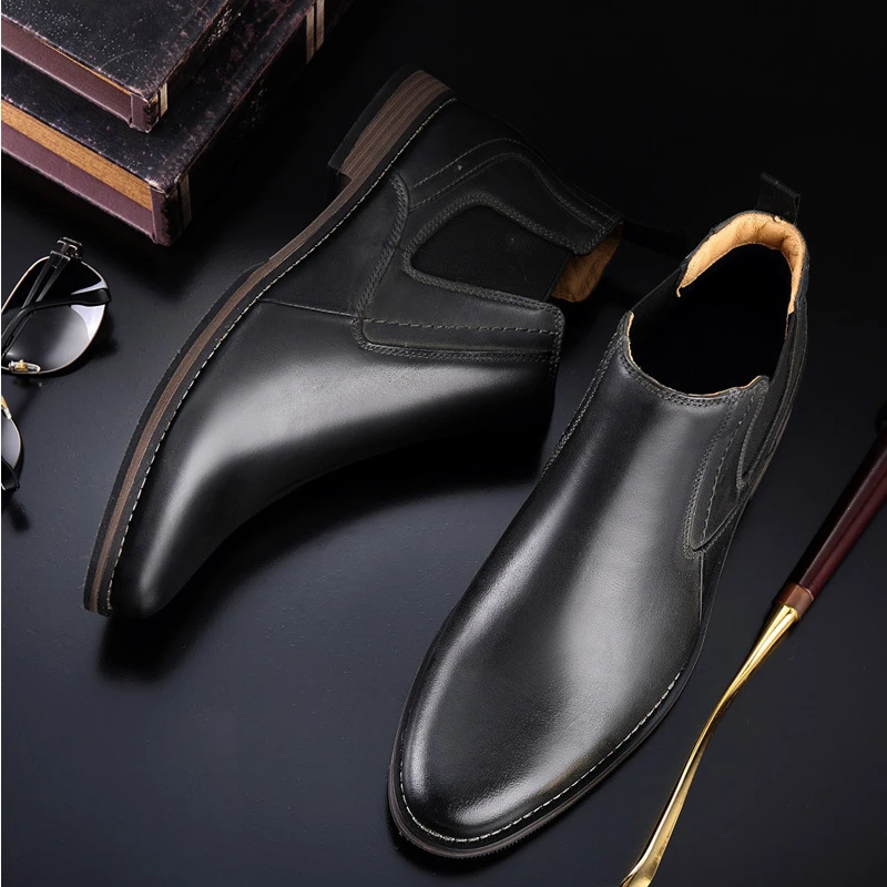 2019 Latest listing Quality goods Men's Chelsea Boot Genuine Calf Leather Bottom Outsole Leather Upper Leather Inner Handmade 46
2019 Latest listing Quality goods Men's Chelsea Boot Genuine Calf Leather Bottom Outsole Leather Upper Leather Inner Handmade 46
