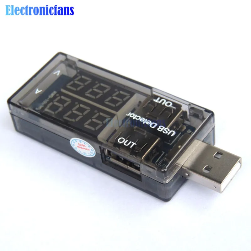 Двойной USB тестер напряжения тока Вольтметр и амперметр для аккумуляторов