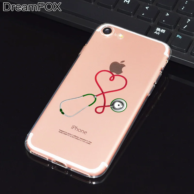DREAMFOX L517 Милый Мягкий ТПУ силиконовый чехол для медсестры доктора Apple iPhone 11 Pro XR XS Max