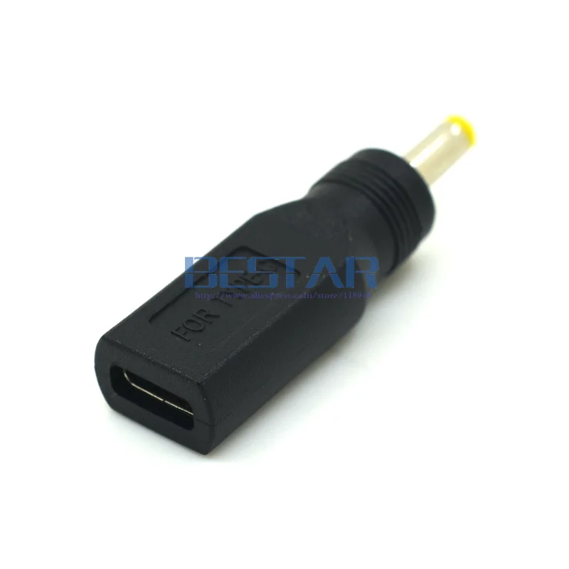 Адаптер питания постоянного тока 4 0 мм 1 7 штекер USB Type C гнездо 0*1 c 7|type-c female|usb type-c