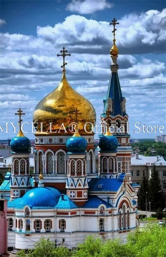 5D алмазная живопись в Кремле, алмазная вышивка, пейзаж, полностью сделай сам, мозаика, стразы, картина, Декор для дома ручной работы - Цвет: L