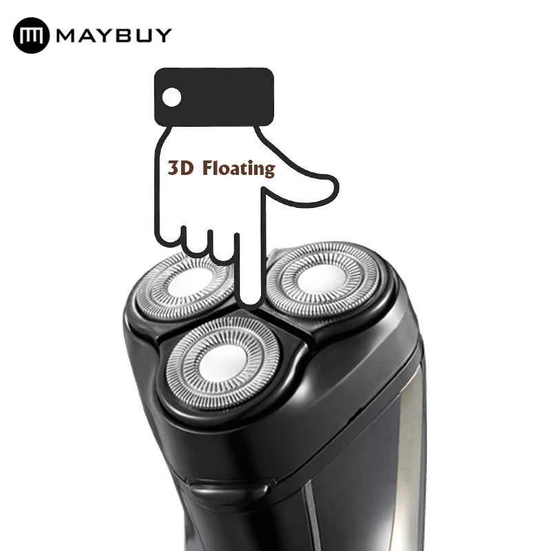 Men's 3D Electric Shaver Floating Head Trimmer Rechargeable Razor for Men Shaving Machine Face Care MB3067 | Бытовая техника