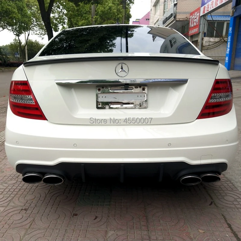 Для w204 mercedes benz Спойлер ABS Материал автомобиля заднее крыло спойлер для w204 mercedes benz C180 C200 C260 спойлер 2010