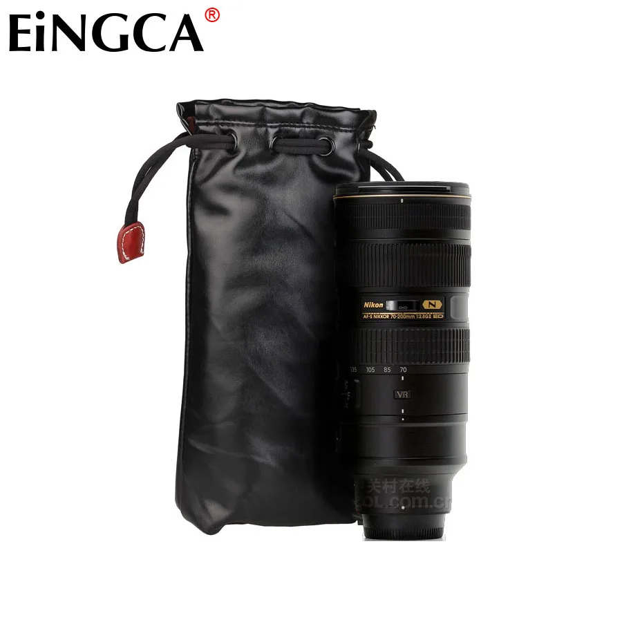 Сумка для объектива DSLR камеры (XL) из искусственной кожи + Мягкий защитный чехол