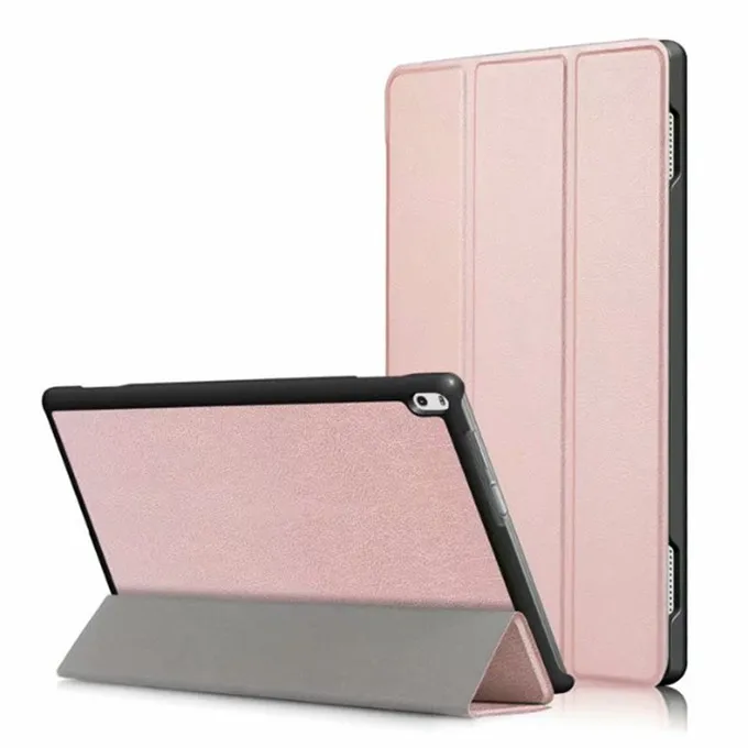 Rose gold Чехол для lenovo TAB4 Tab 4 10 Plus TB-X704L чехол s 10," TB-X704F TB-X704N Smart Cover Funda Tablet из искусственной кожи в виде ракушки - Цвет: Rose gold